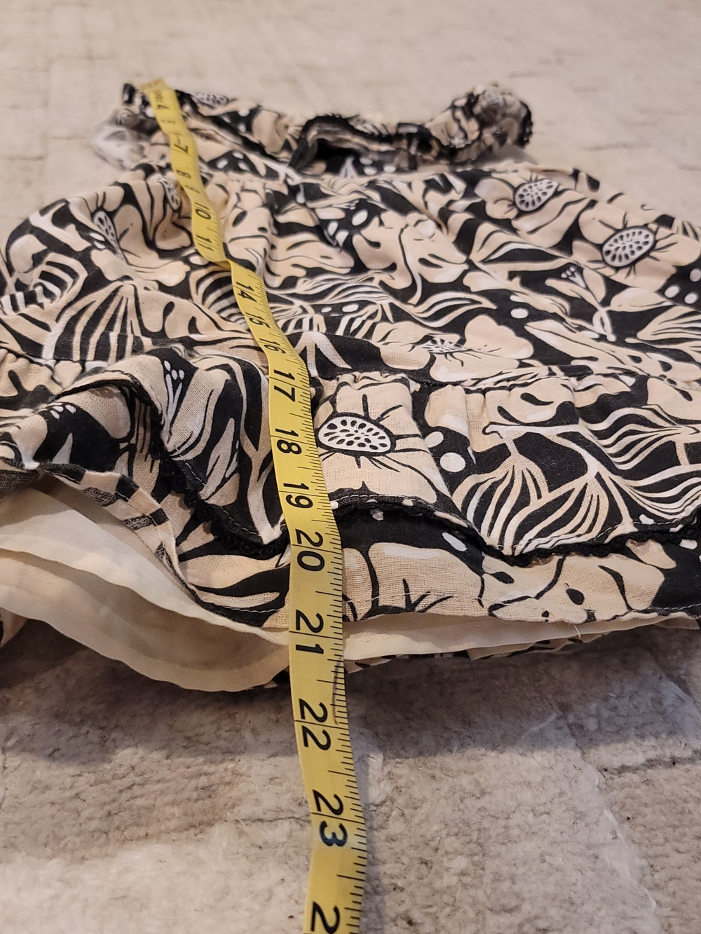 TOMMY BAHAMA Linen Blend Tropical Print Ruffle Dress Toddler Size 4T - Picture 3 of 8